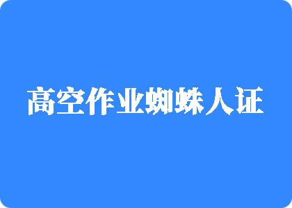 操逼使劲视频高空作业蜘蛛人证